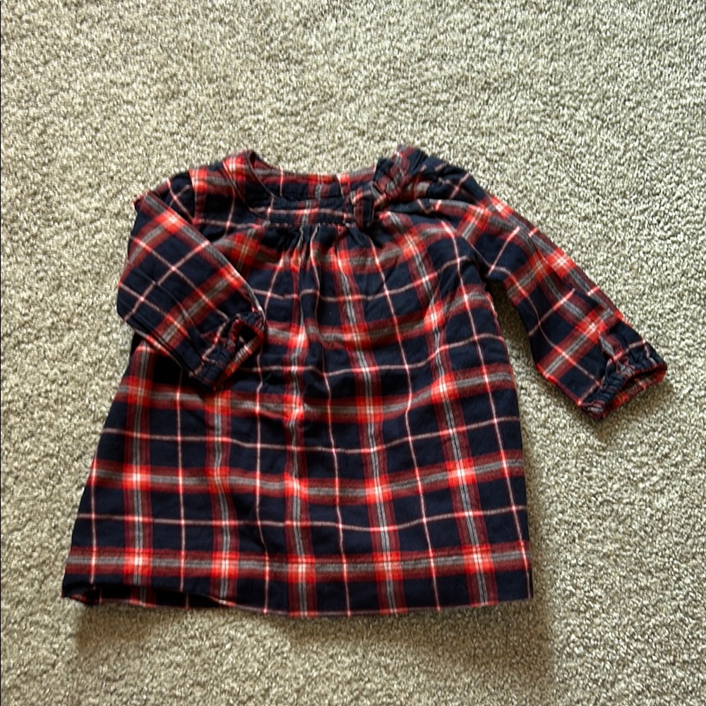 GAP Red and Blue Plaid Kids Blouse